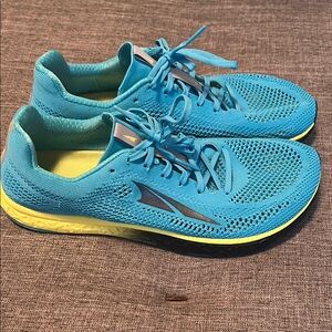 Altra Turquoise and Yellow Athletic Shoes
